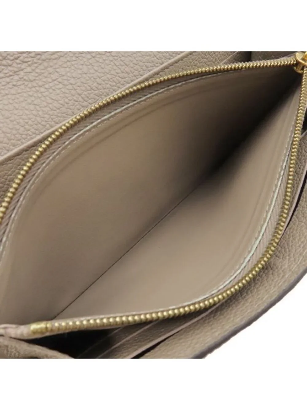 Louis Vuitton Wallet Portefeuille Sarah NM Monogram Empreinte Tourterelle Cream